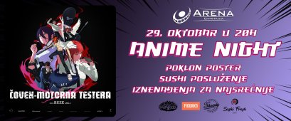 Veliko interesovanje za premijeru filma “Čovek - Motorna testera” i Anime Night 